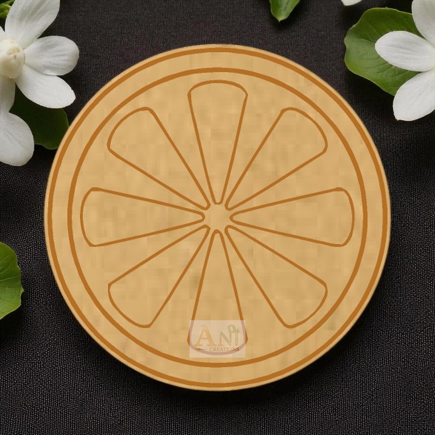 Orange slice MDF Cutout