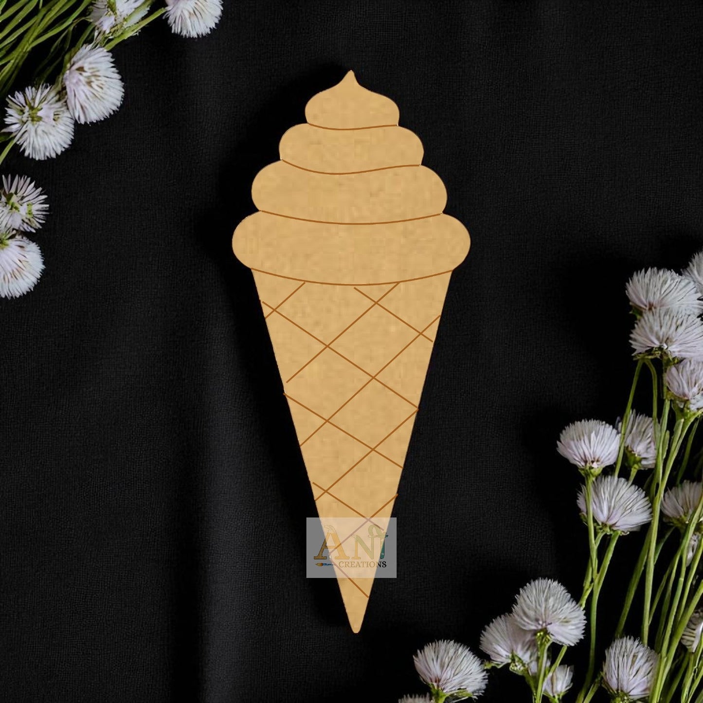 Ice-cream Cone 1 MDF Cutout