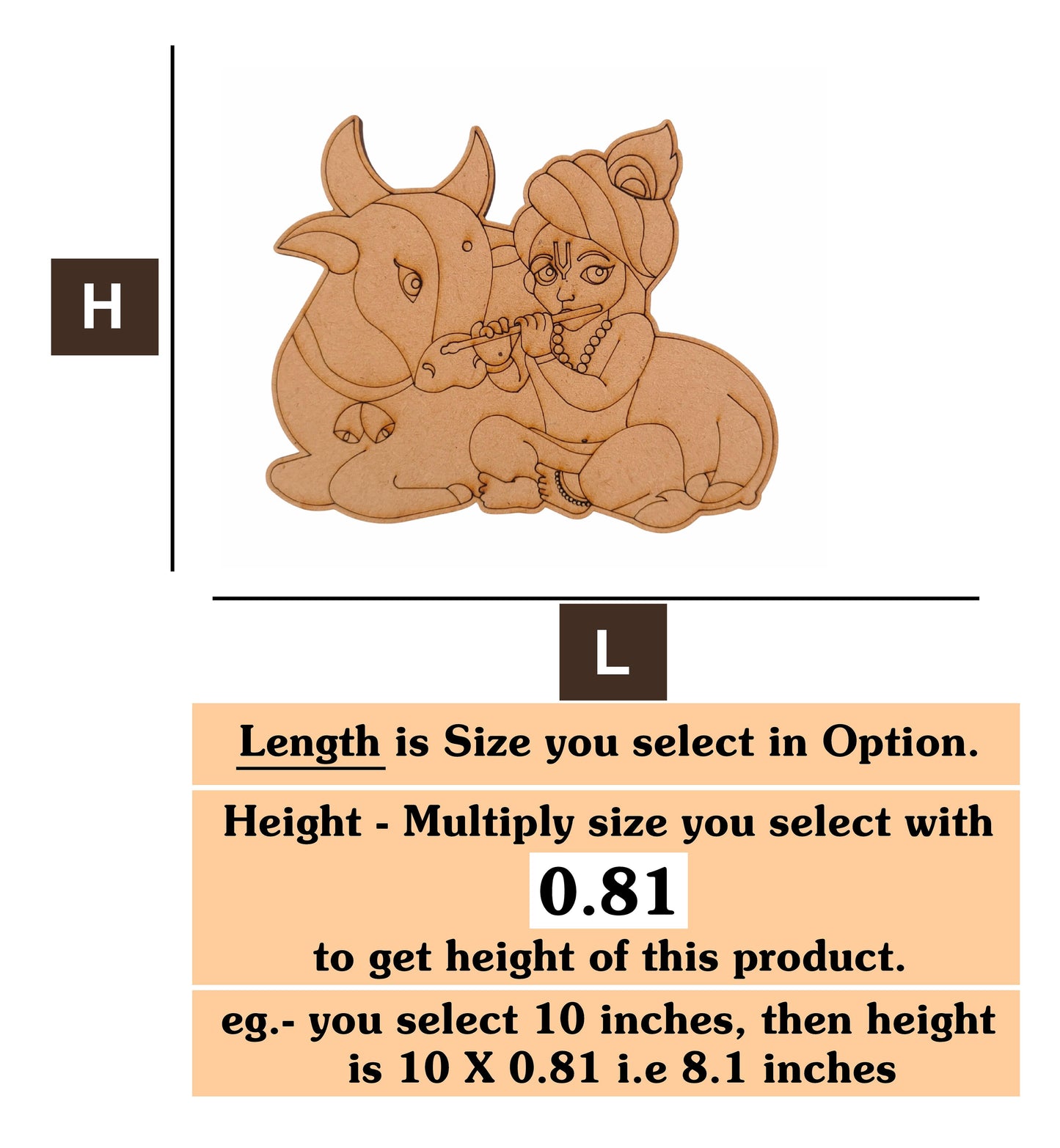 Krishna 17 MDF Cutout