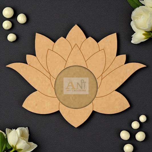 MDF Lotus T-Light Holder