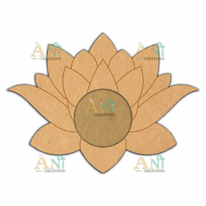 MDF Lotus T-Light Holder