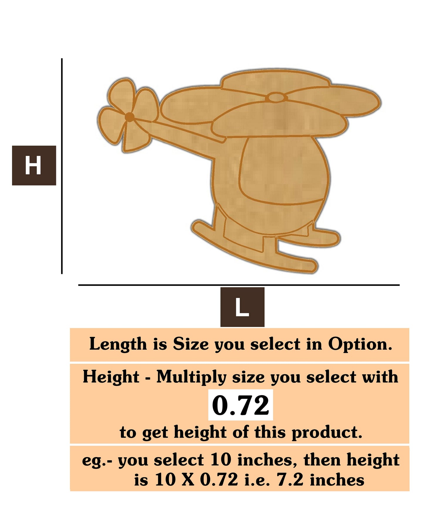 Helicopter 1 MDF Cutout