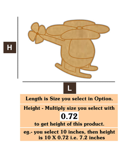 Helicopter 1 MDF Cutout