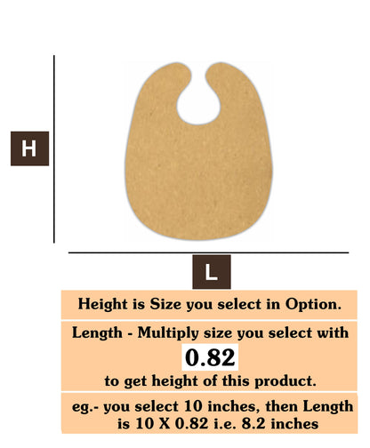 Baby Feeding Bibs MDF Cutout