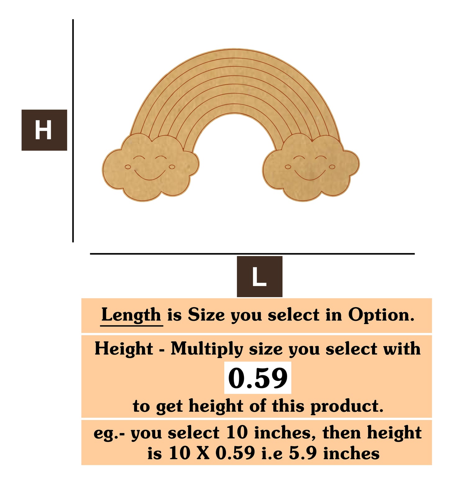 Rainbow 02 MDF Cutout