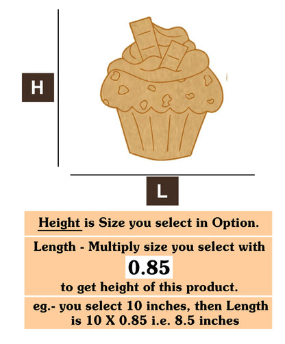 Cupcake  2 MDF Cutout