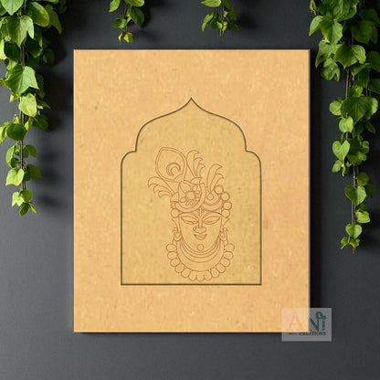 Jharokha premarked shreenath ji 3 MDF