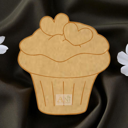 Cupcake  3 MDF Cutout