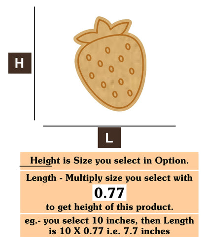 Strawberry 1 MDF Cutout