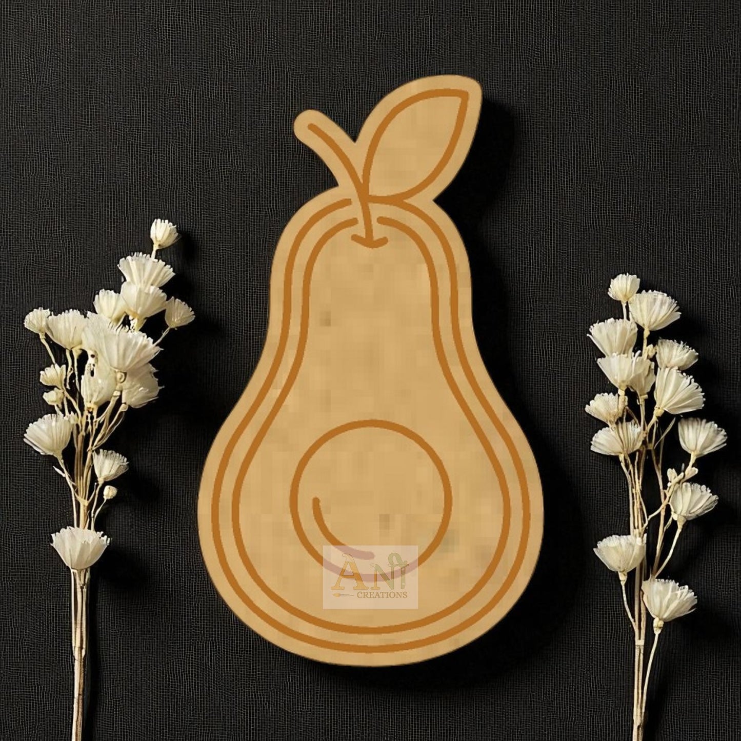 Pear 3 MDF Cutout
