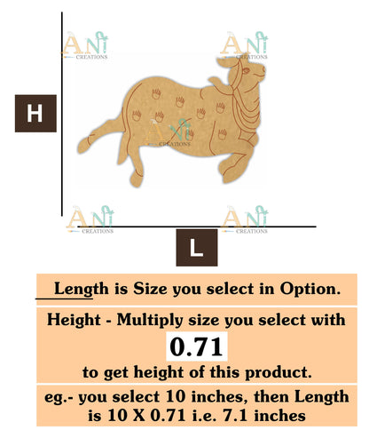 Cow cutout  3 MDF Cutout