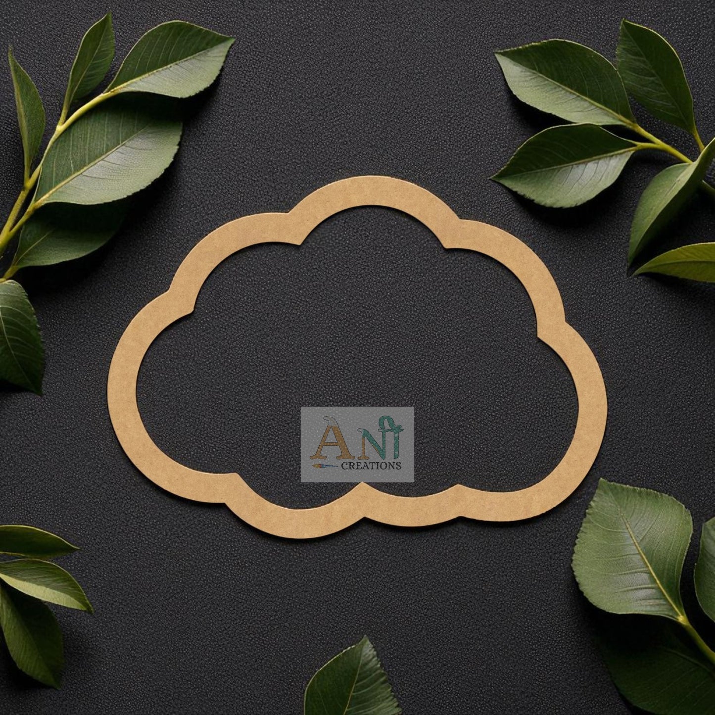 Macrame Ring Cloud 02 MDF Cutout