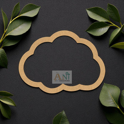 Macrame Ring Cloud 02 MDF Cutout