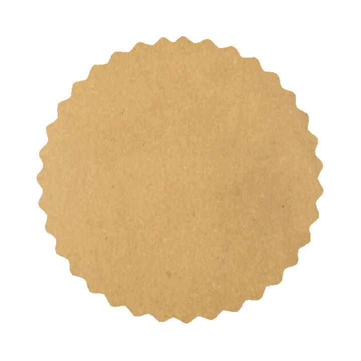 Plain Scallop Circle 2 MDF