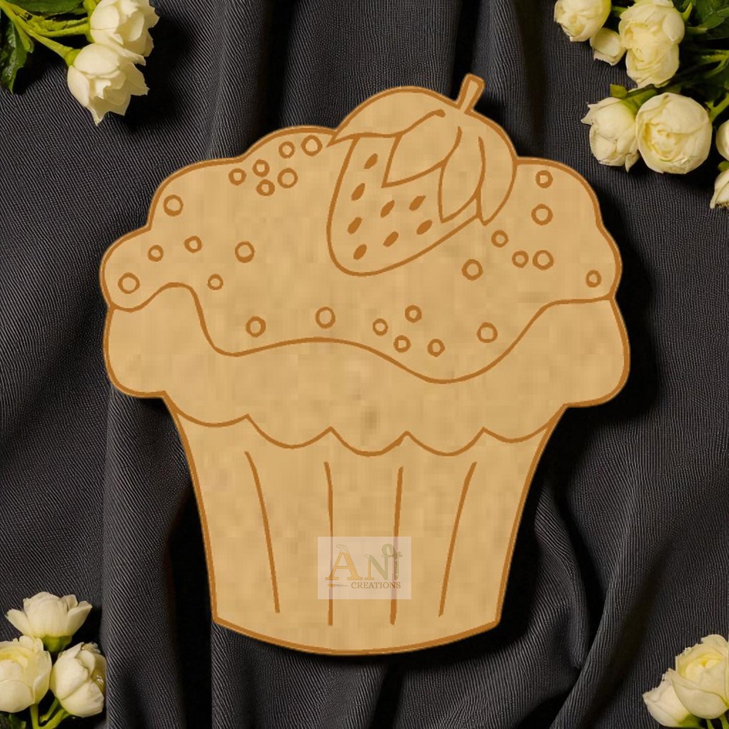 Cupcake  4 MDF Cutout