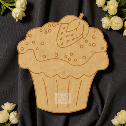 Cupcake  4 MDF Cutout