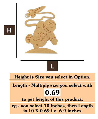 Astronaut 03 MDF Cutout