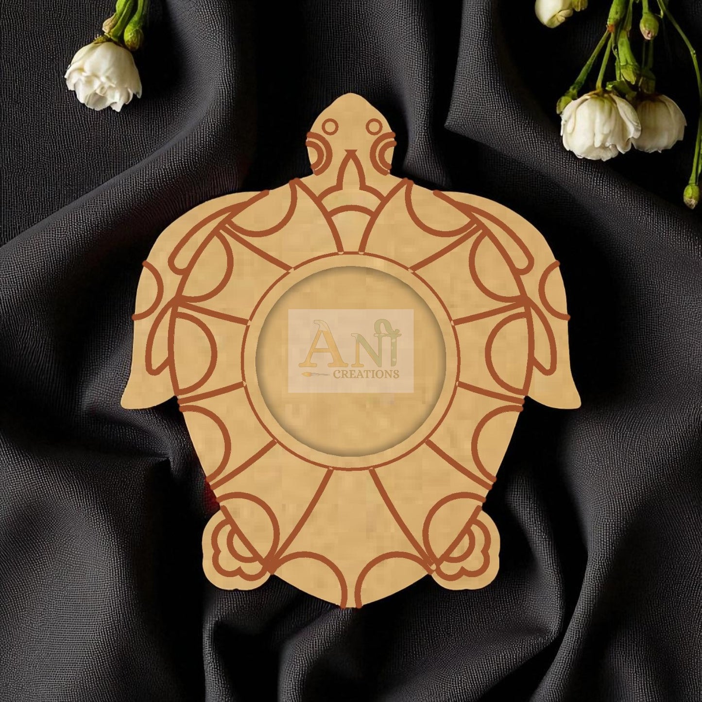 MDF Premarked Tortoise T-Light Holder