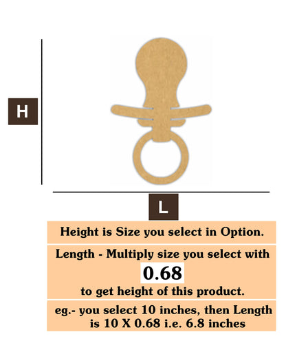 Baby Teether 1  MDF Cutout