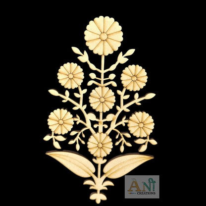 Persian Flower Motif Pre Marked Cutout 2