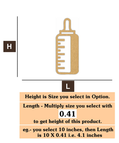 Baby Milk bottle 2 MDF Cutout