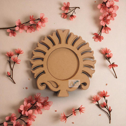 MDF Paithani T-Light Holder