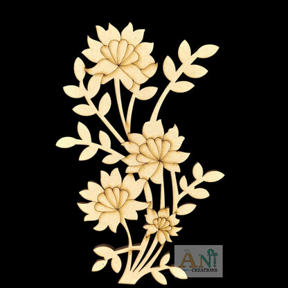 Flower Motif Pre Marked Cutout 2