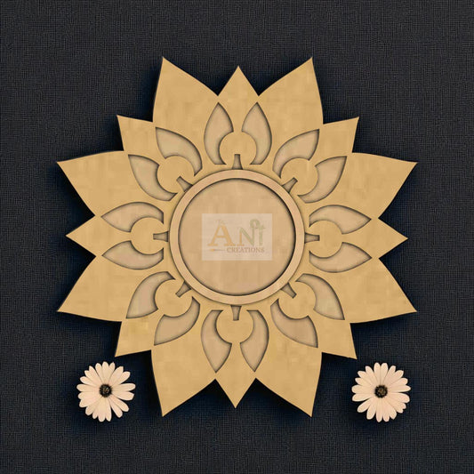 MDF Floral T-Light  Holder