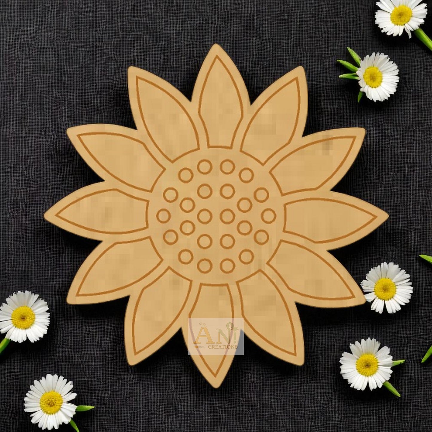 Sunflower MDF Cutout