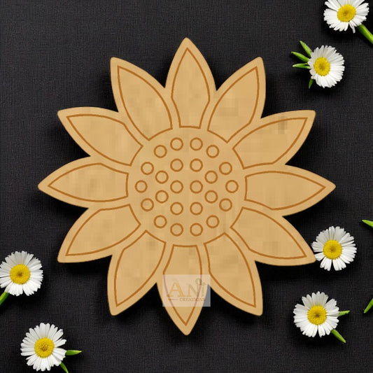 Sunflower MDF Cutout