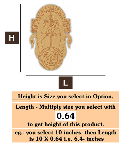 Durga mata ji 1 MDF Cutout