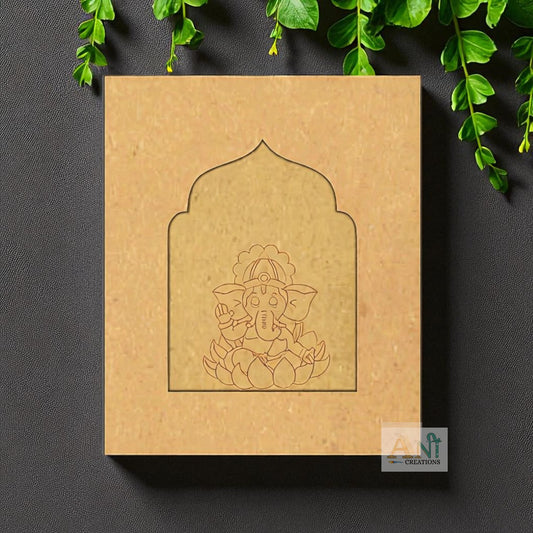 Jharokha premarked ganesha 1 MDF