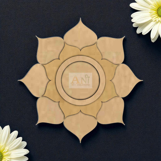 MDF Floral T-Light Holder