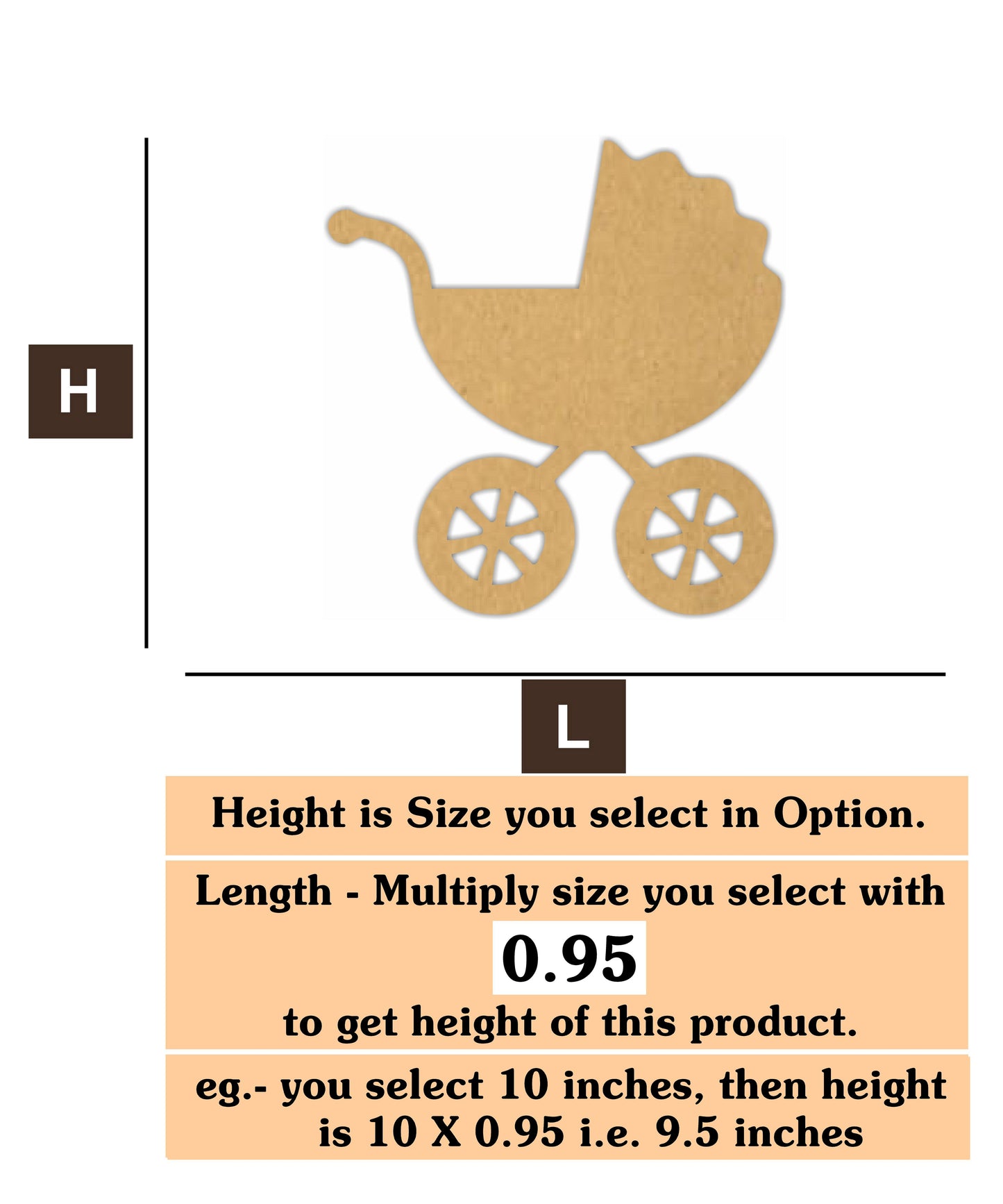 Baby Cradle 2  MDF Cutout