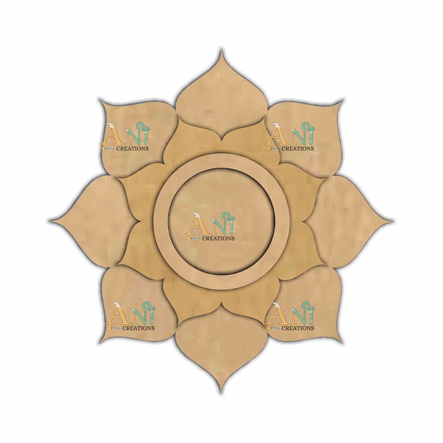 MDF Floral T-Light Holder