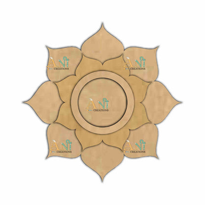 MDF Floral T-Light Holder