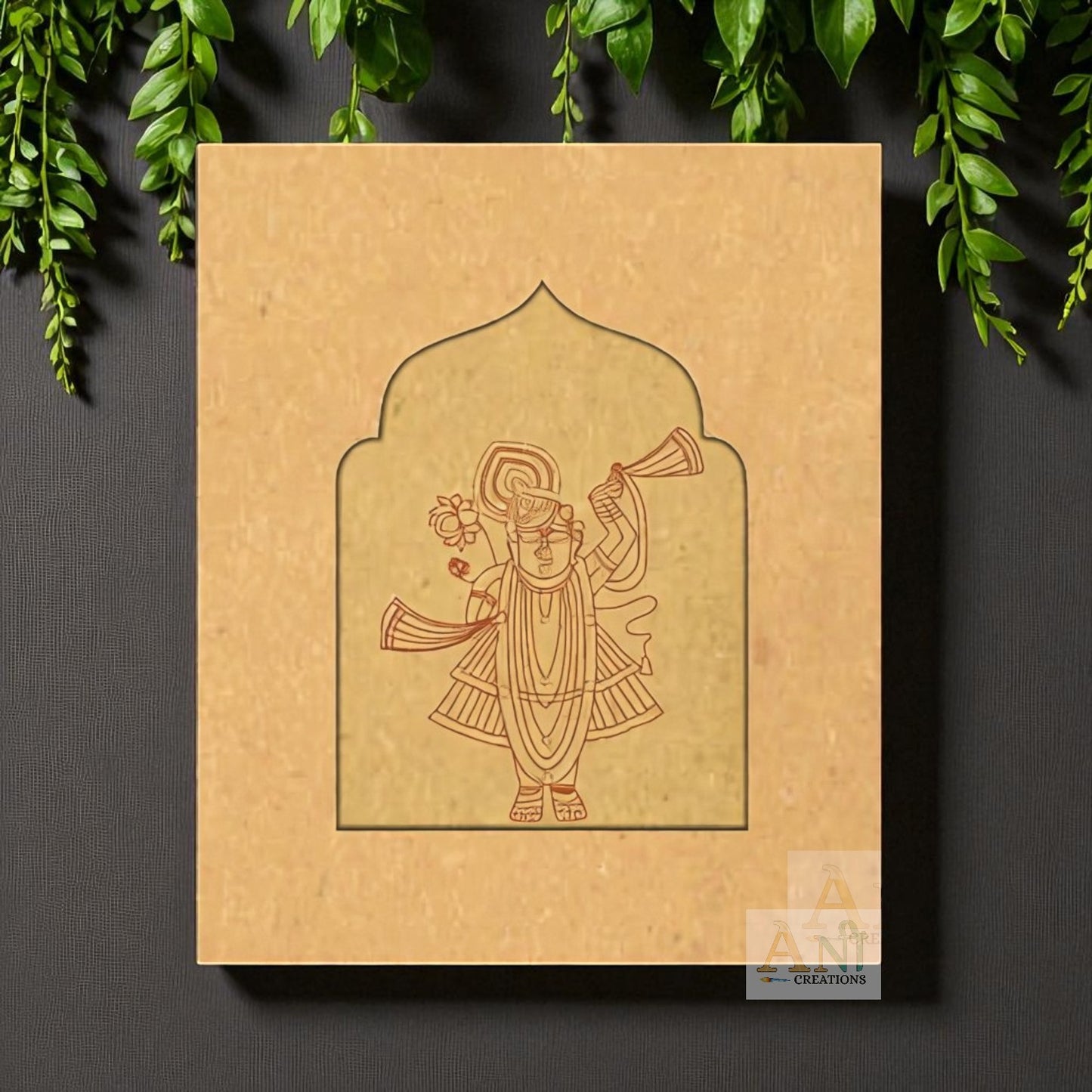 Jharokha premarked shreenath ji 1 MDF