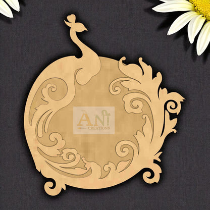 MDF Peacock 2 T-Light Holder