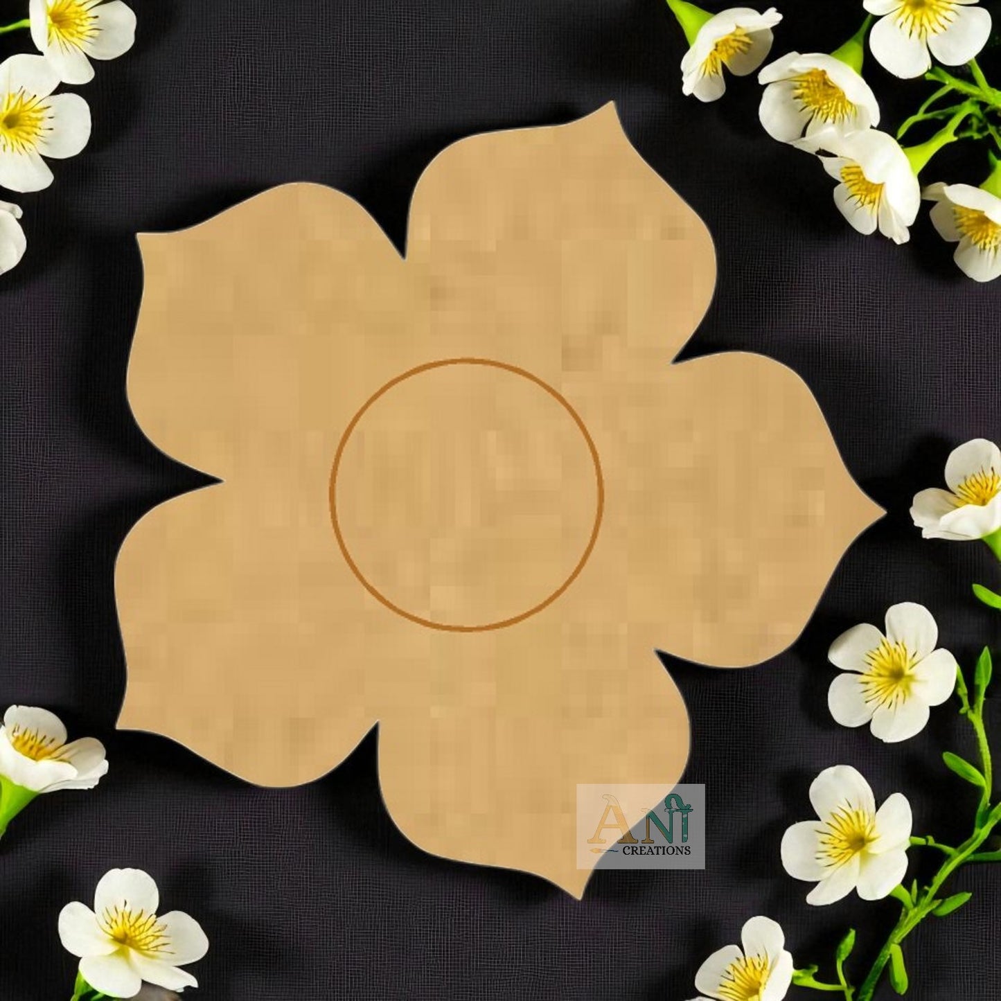Flower 8 MDF Cutout