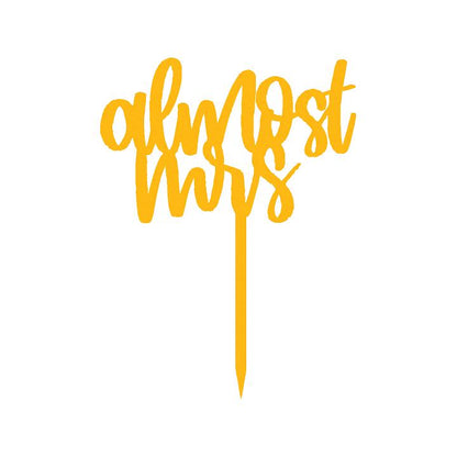 Almost Mrs. Cake Topper