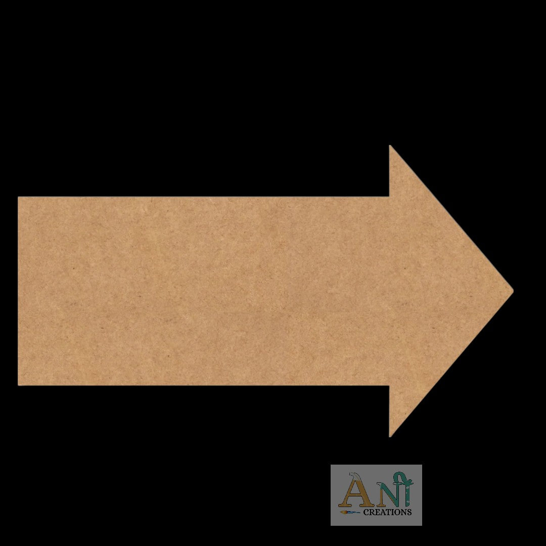 Arrow Plank Cutout MDF Design 2