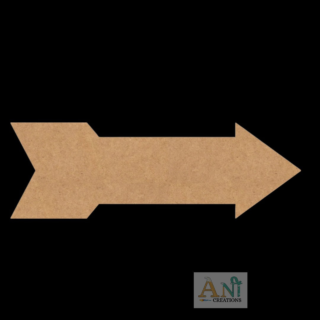Arrow Plank Cutout MDF Design 3