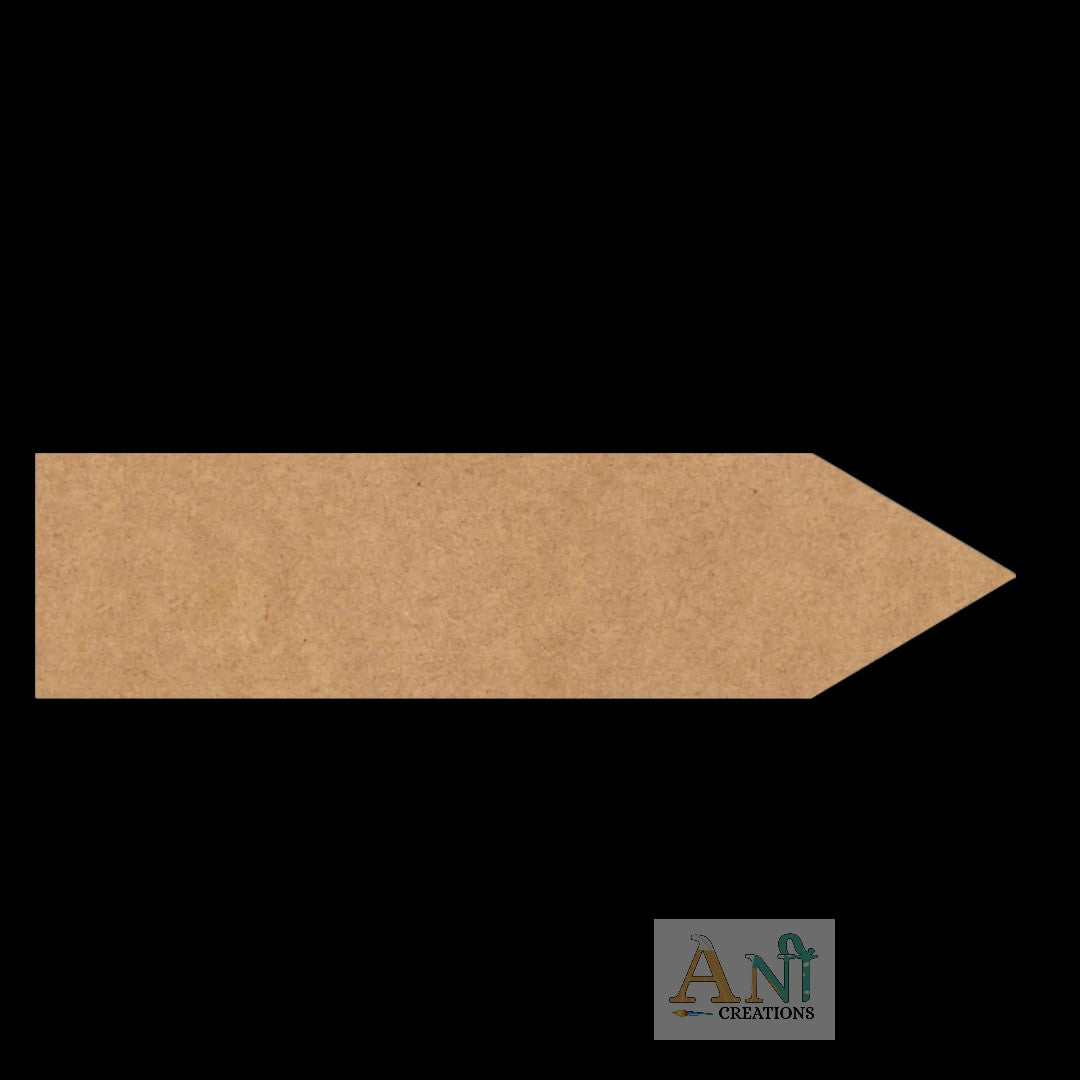 Arrow Plank Cutout MDF Design 4