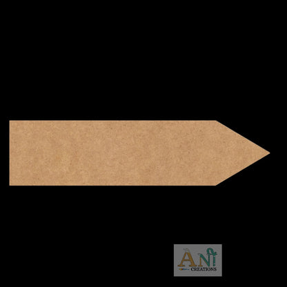 Arrow Plank Cutout MDF Design 4