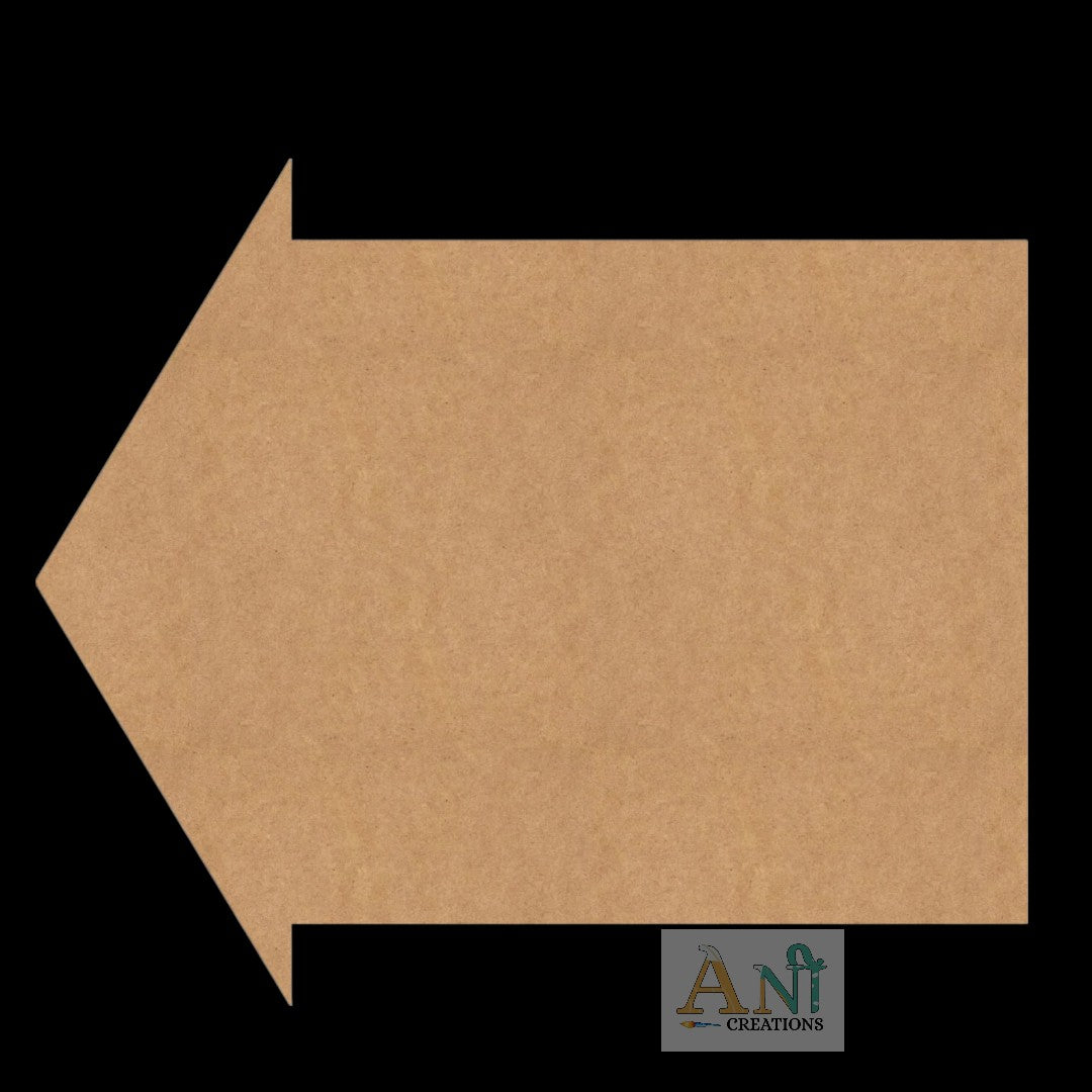 Arrow Plank Cutout MDF Design 5