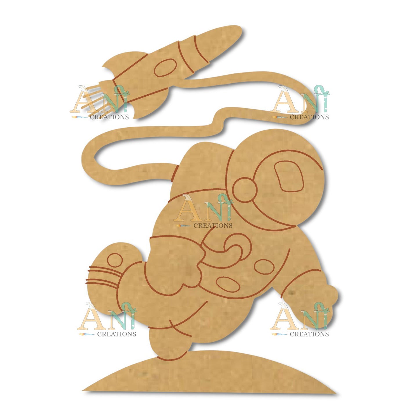 Astronaut 03 MDF Cutout