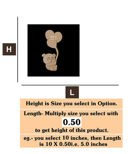 cartoon teddy 2 MDF Cutout