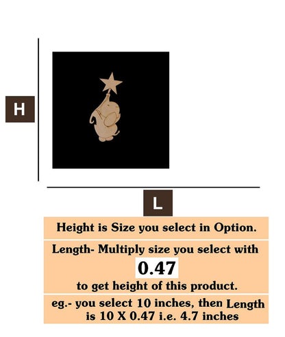 cartoon elephant 4 MDF Cutout