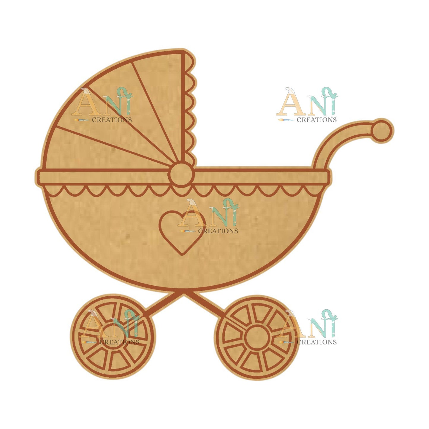 Baby Cradle 1 MDF Cutout