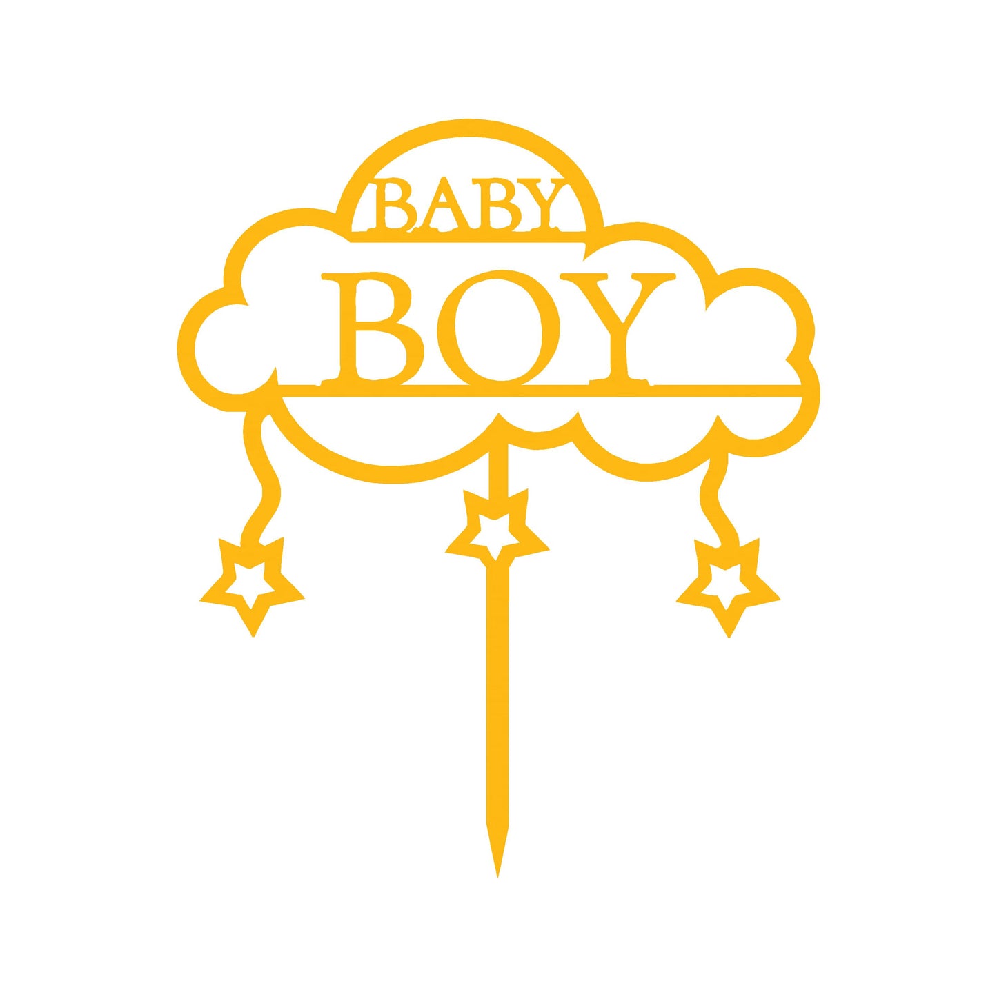 Baby Boy 1 Cake  Topper